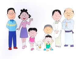 サザエさんファミリーイラスト